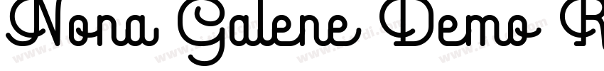 Nona Galene Demo Reg字体转换